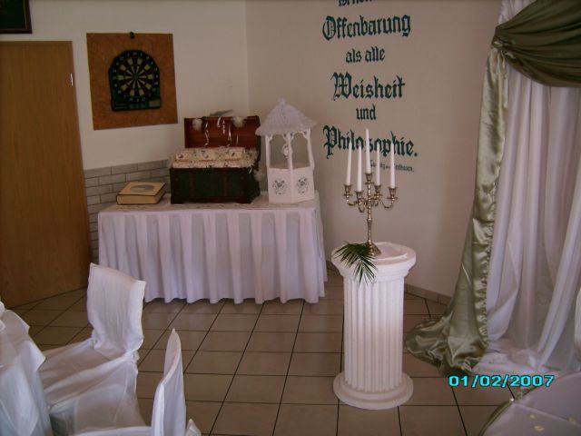 Dekoration der Sängerhalle